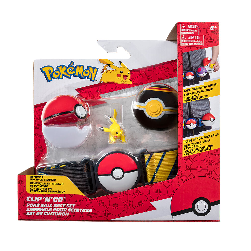 Cinturón de entrenador Pokémon con pokebolas