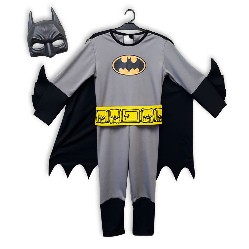 Disfraz Batman infantil Clásico Talle 2 con máscara y - Juguetes Vulcanita - Caffaro Hermanos