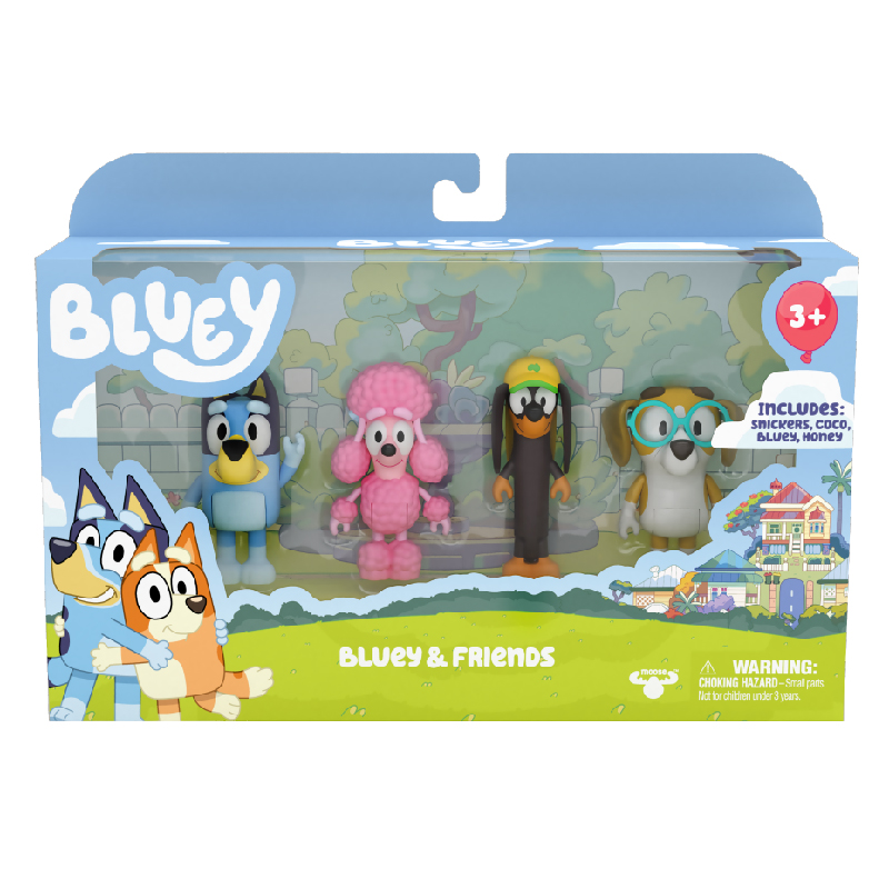 Personajes de Bluey pack muñequitos de juguete