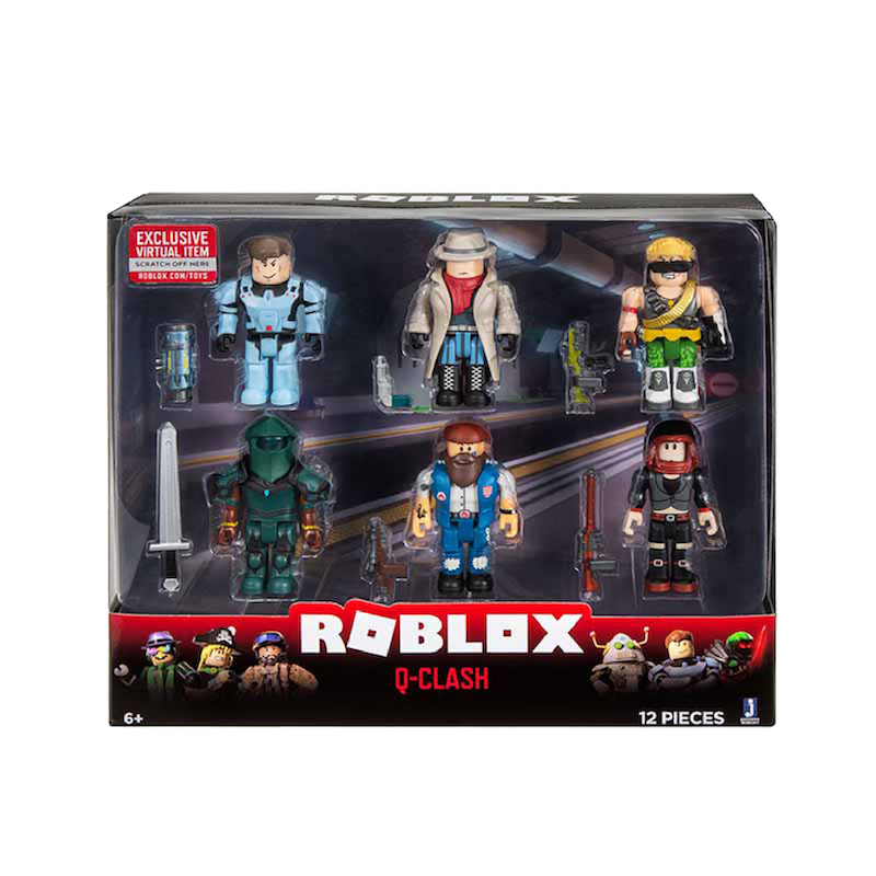 Caja de muñecos Roblox Q Clash con accesorios y Código Virtual