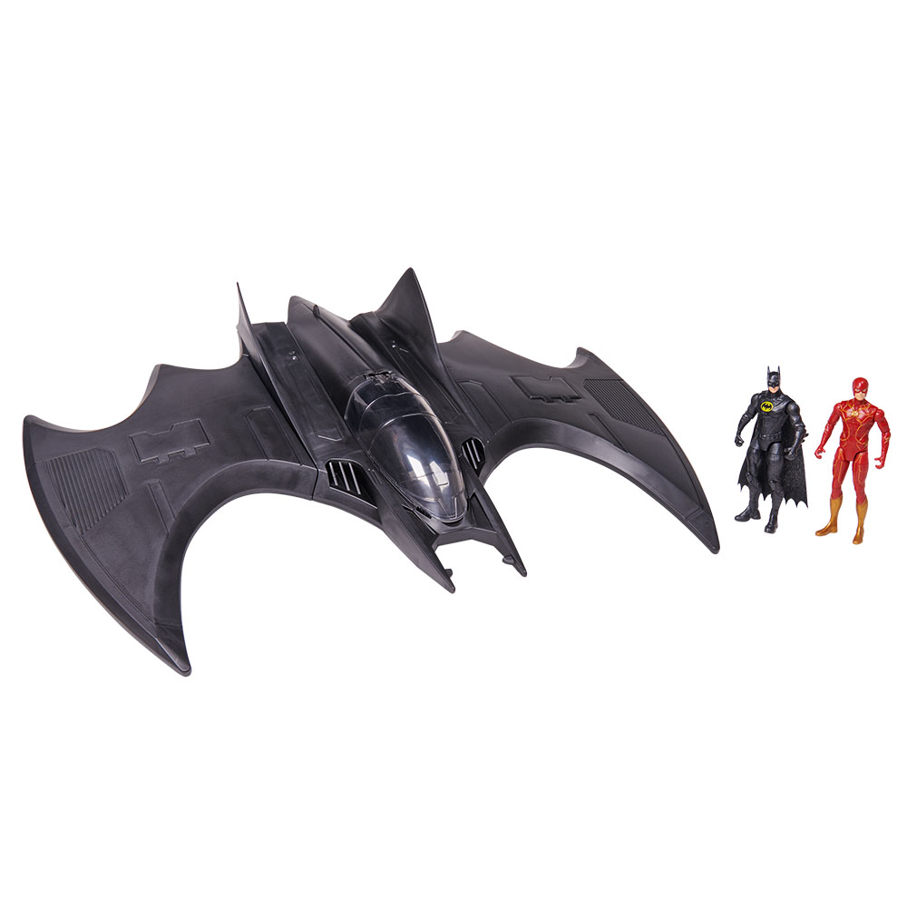 The Flash Movie - Playset vehículo con figura Flash y figura Batman